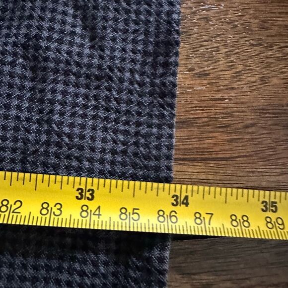 EILEEN FISHER TENCEL Seersucker Check Midi Skirt gray large - Picture 9 of 9